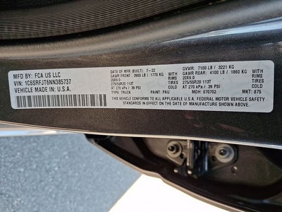 2022 RAM 1500 Laramie