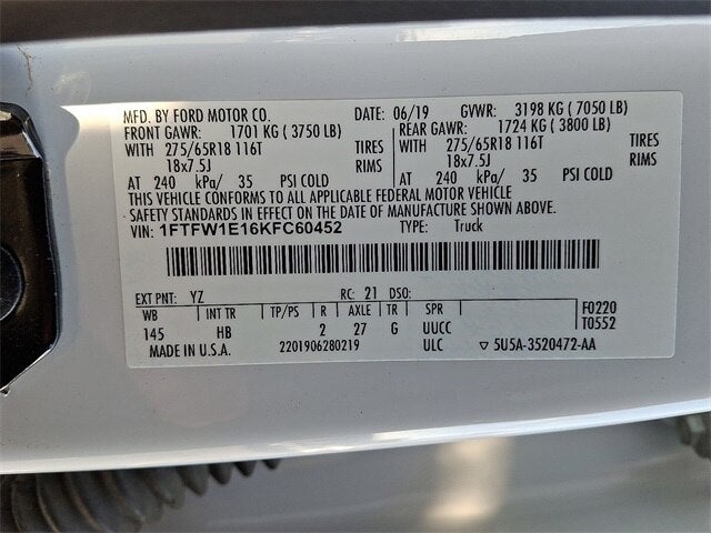 2019 Ford F-150 Lariat