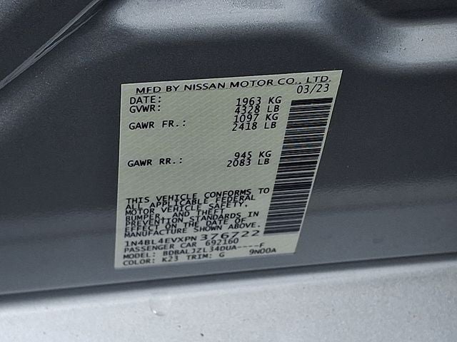 2023 Nissan Altima 2.5 SL