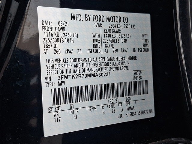 2021 Ford Mustang Mach-E California Route 1