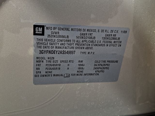 2010 Cadillac SRX Luxury