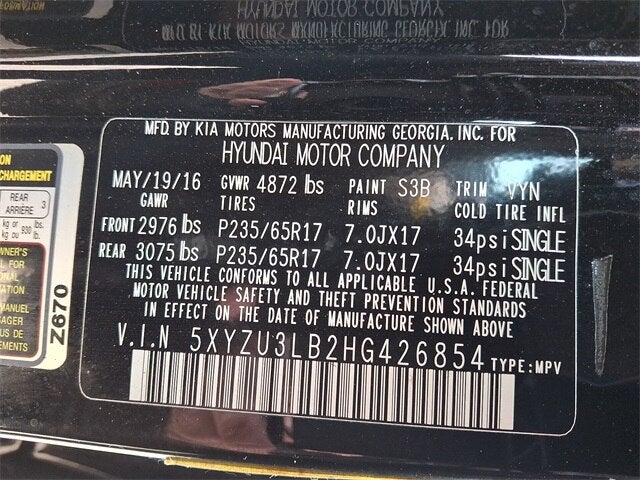 2017 Hyundai Santa Fe Sport 2.4 Base