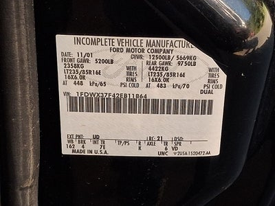 2002 Ford F-350SD Lariat 162 WB