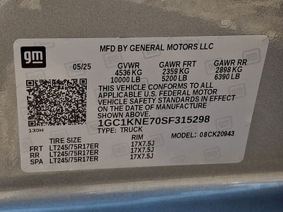 2025 Chevrolet Silverado 2500HD LT