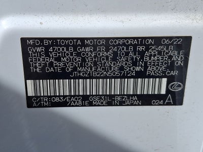 2022 Lexus IS 350 F SPORT