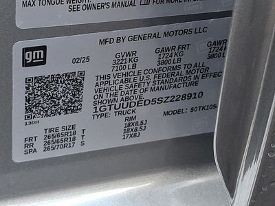 2025 GMC Sierra 1500 SLT