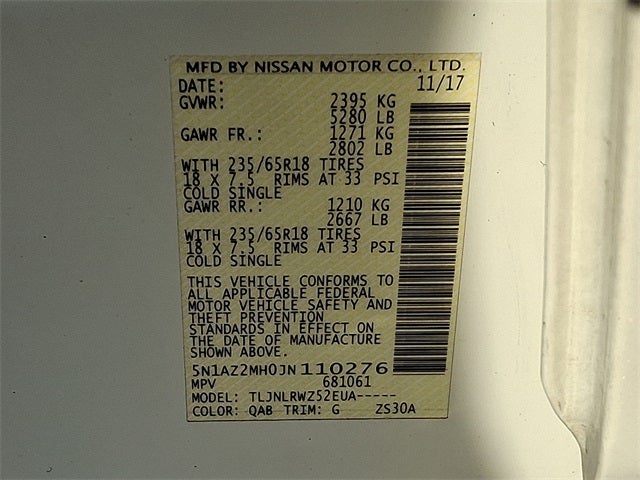 2018 Nissan Murano SL