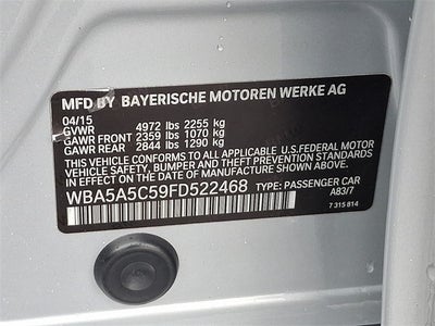 2015 BMW 5 Series 528i