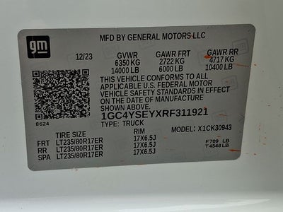 2024 Chevrolet Silverado 3500HD Work Truck