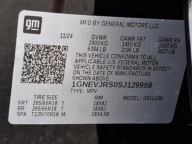 2025 Chevrolet Traverse Z71