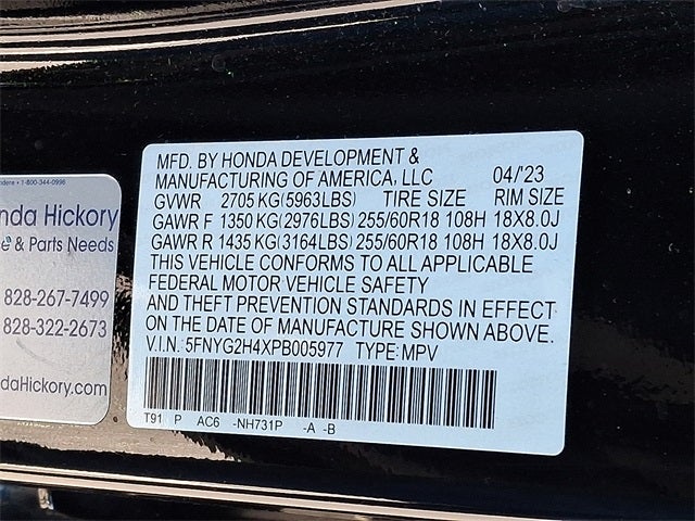 2023 Honda Pilot EX-L 8 Passenger