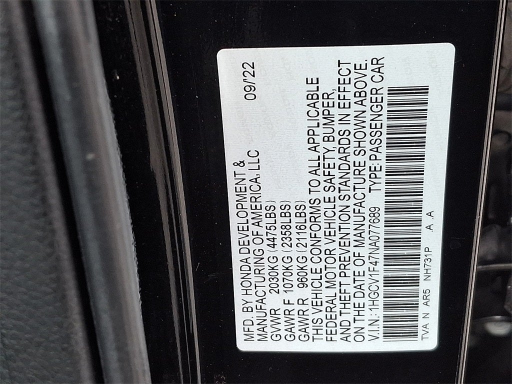 2022 Honda Accord Sport Special Edition