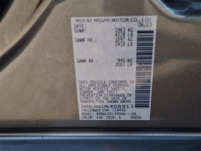 2023 Nissan Altima 2.5 SV