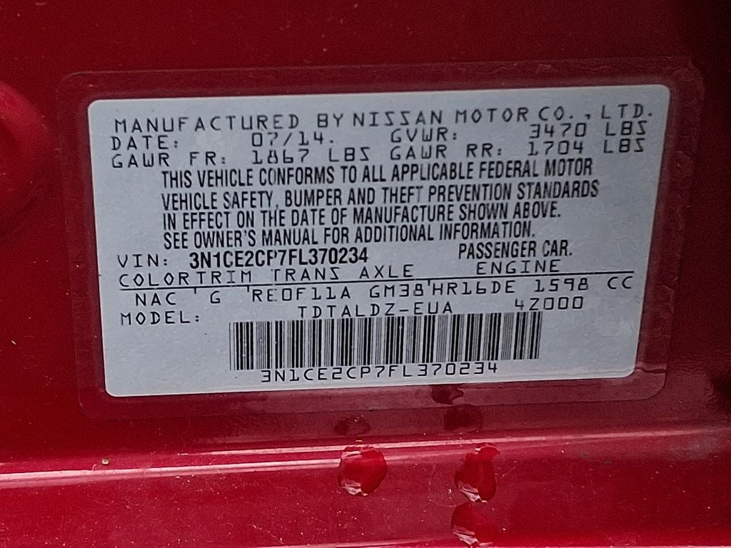 2015 Nissan Versa Note SV