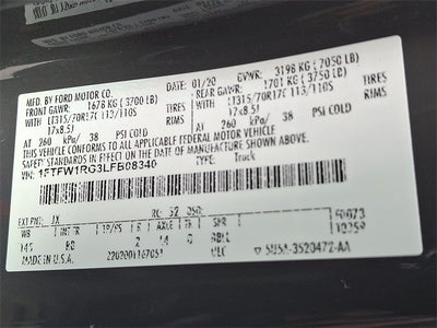 2020 Ford F-150 Raptor