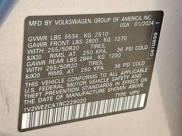 2024 Volkswagen Atlas Cross Sport 2.0T SE w/Technology