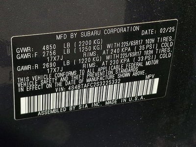 2025 Subaru Outback Premium