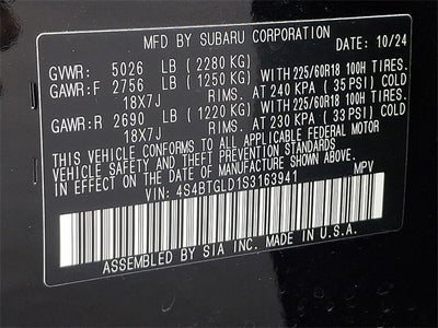 2025 Subaru Outback Onyx Edition XT