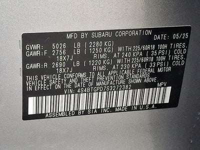 2025 Subaru Outback Touring XT