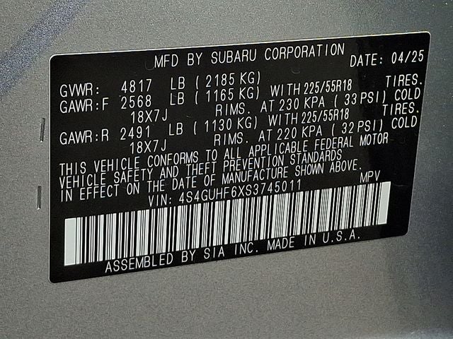 2025 Subaru Crosstrek Sport