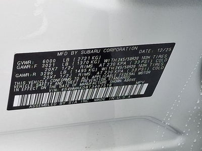 2026 Subaru Ascent Touring