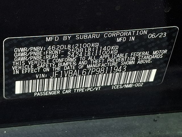2023 Subaru WRX Limited