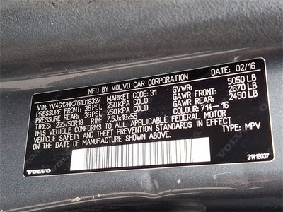 2016 Volvo V60 Cross Country T5