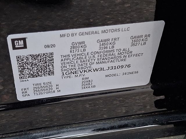 2020 Chevrolet Traverse Premier