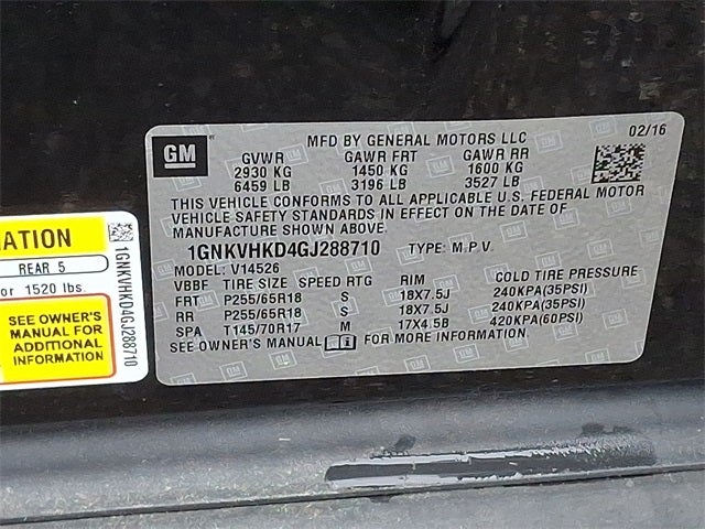 2016 Chevrolet Traverse 2LT 2LT