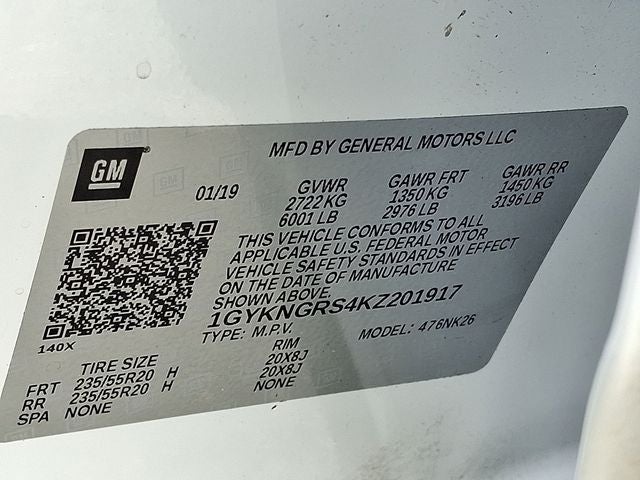 2019 Cadillac XT5 Platinum