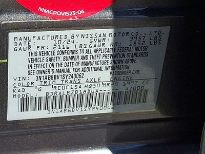 2025 Nissan Sentra S