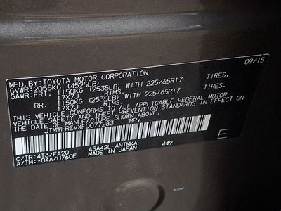 2015 Toyota RAV4 XLE