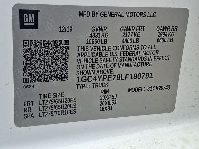 2020 Chevrolet Silverado 2500HD LTZ