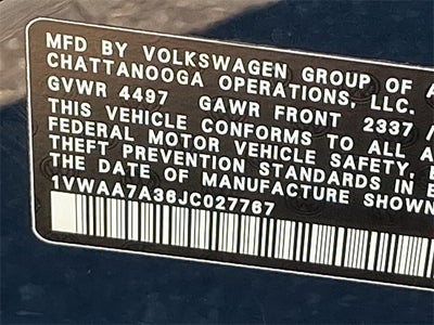 2018 Volkswagen Passat 2.0T R-Line