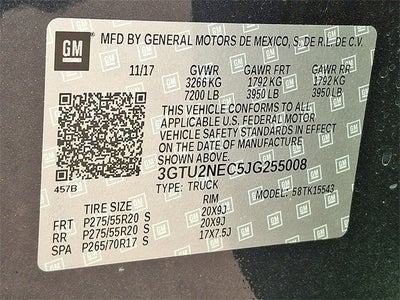 2018 GMC Sierra 1500 SLT