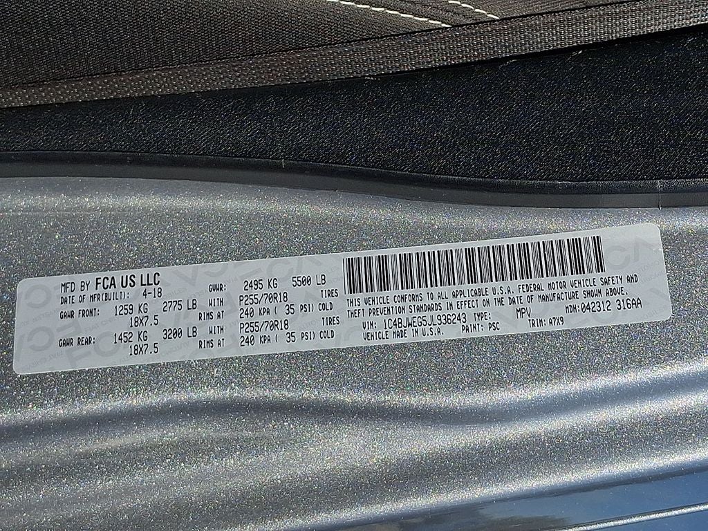 2018 Jeep Wrangler JK Unlimited Sahara