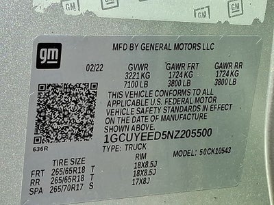 2022 Chevrolet Silverado 1500 LTD RST