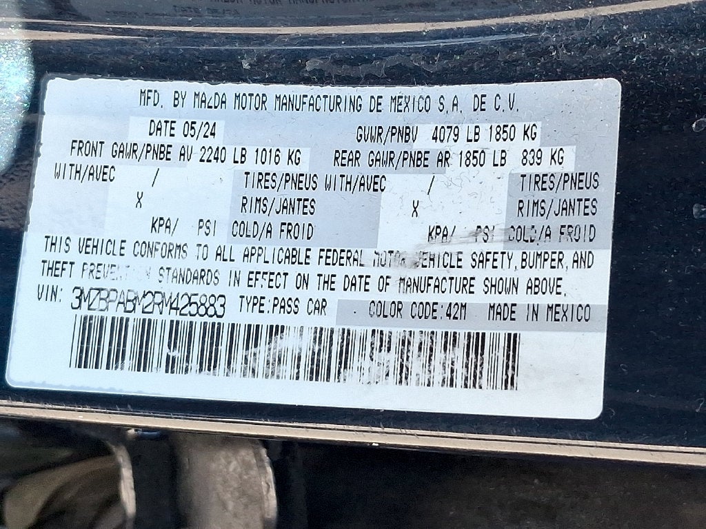 2024 Mazda Mazda3 2.5 S Select Sport