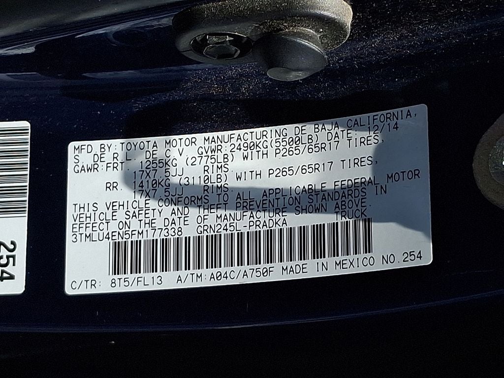 2015 Toyota Tacoma Base V6