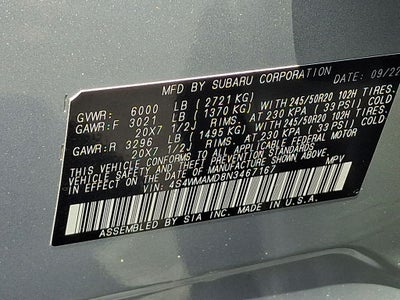 2022 Subaru Ascent Limited