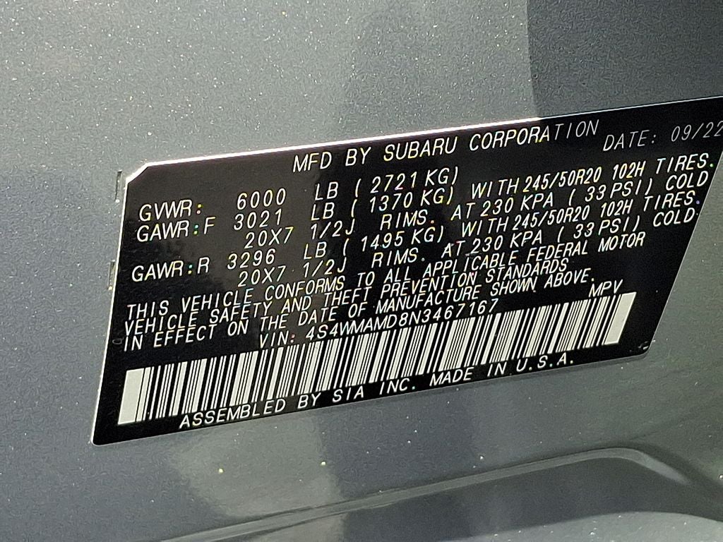 2022 Subaru Ascent Limited