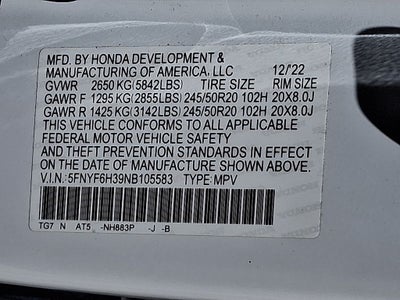 2022 Honda Pilot Sport