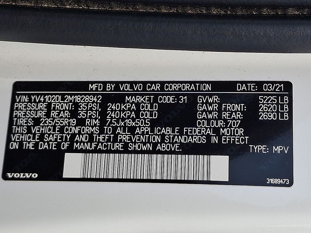 2021 Volvo XC60 T5 Inscription