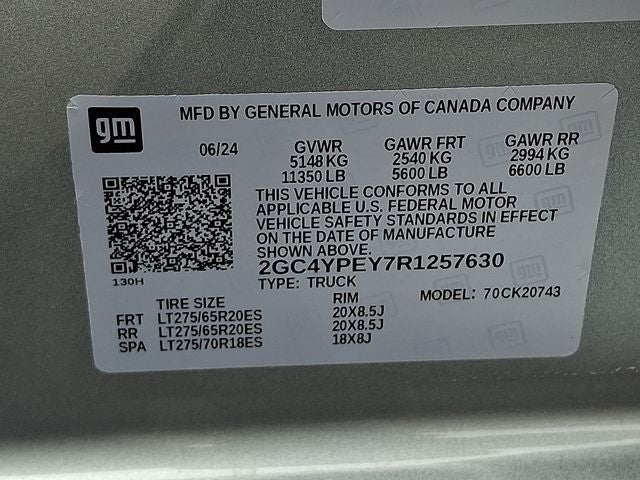 2024 Chevrolet Silverado 2500HD 4WD Crew Cab Standard Bed LTZ