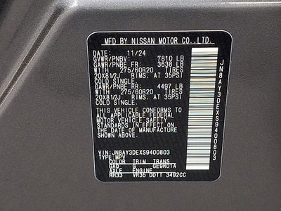2025 Nissan Armada PRO-4X 4WD