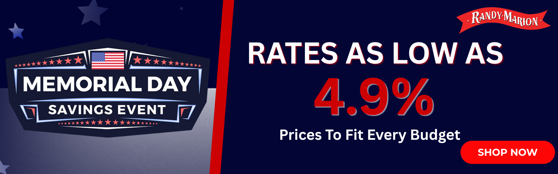 Rates as low as 4.9%